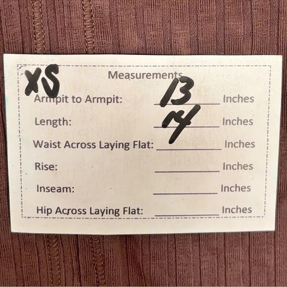 Aerie Brown Ribbed Applique Lace Longline Bralette | Size XS | NEW - Picture 7 of 7